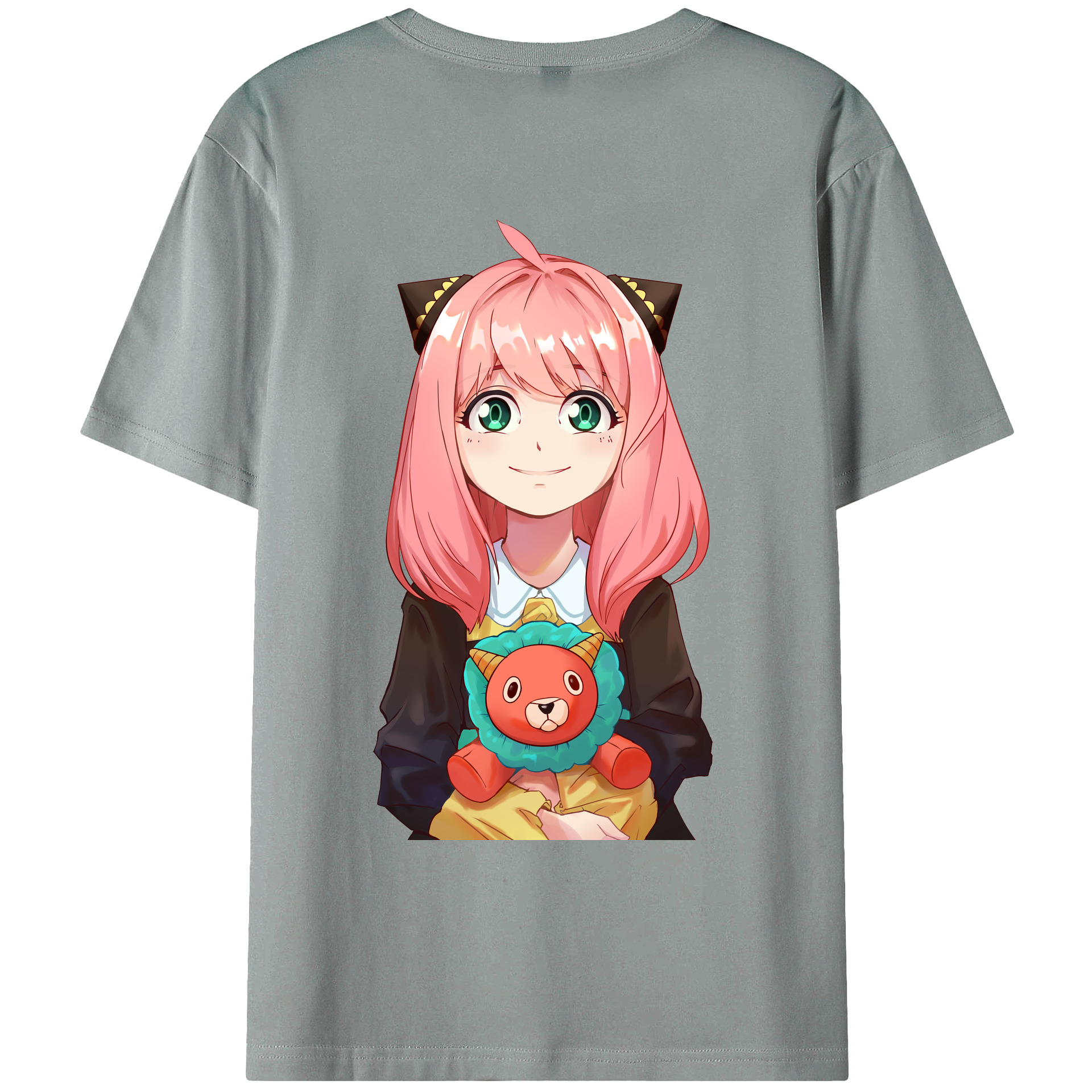 （画像用） SPY×FAMILY间谍家家酒 綿100％ メンズ半袖Tシャツ（バックプリント） 通気性